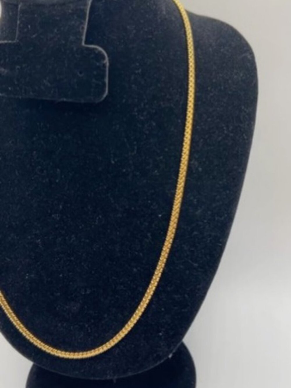 Fishtail Chain Real Gold Stainless Steel Plated Streetwear Womens 3mm 18 Inch